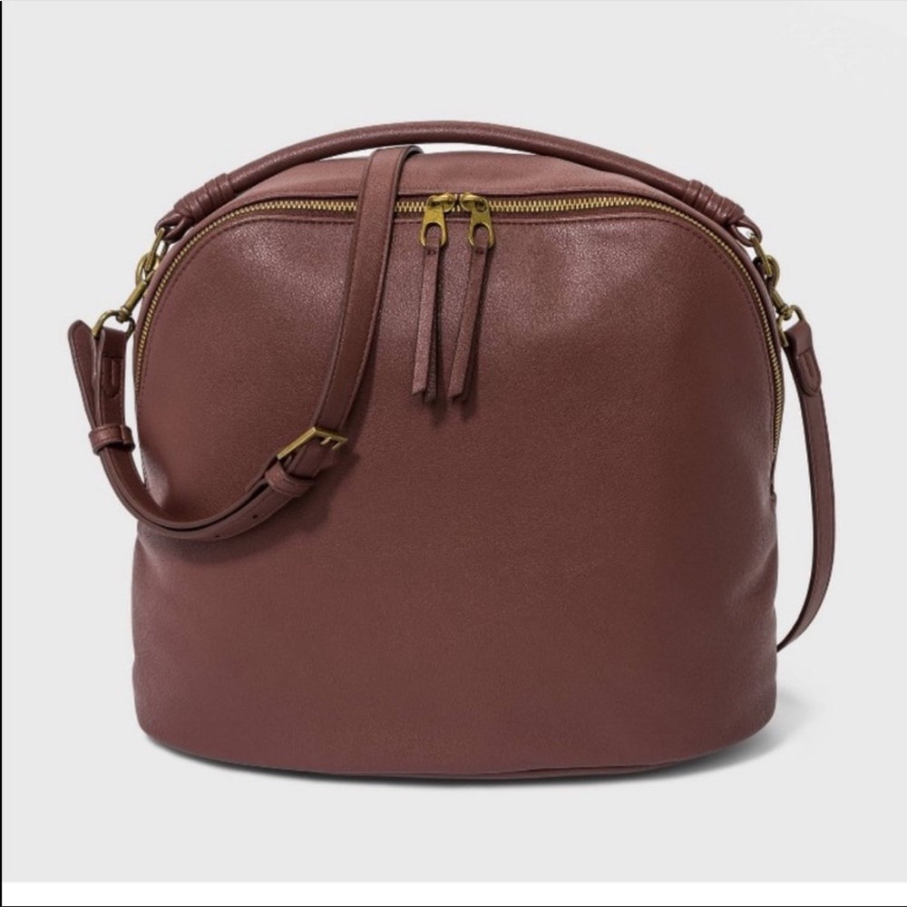 Universal Thread Cayden Satchel Handbag‚ Red-Brown